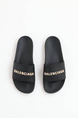 Balenciaga Logo Pool  Slide