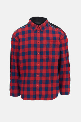 Balenciaga 2021 Check Hybrid Shirt