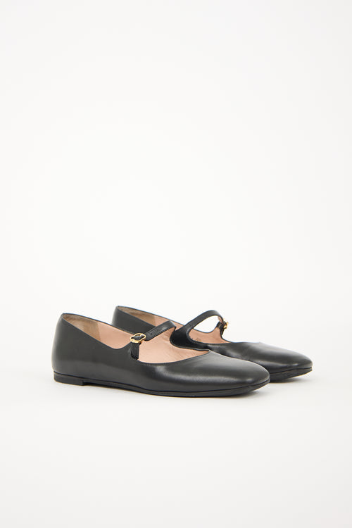 Bally Leather Banya Mary Jane Flat