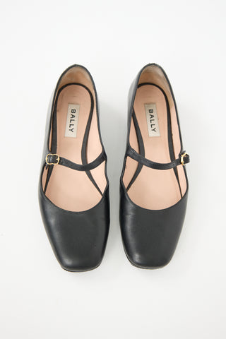 Bally Leather Banya Mary Jane Flat