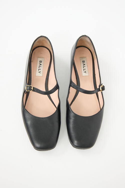 Bally Leather Banya Mary Jane Flat