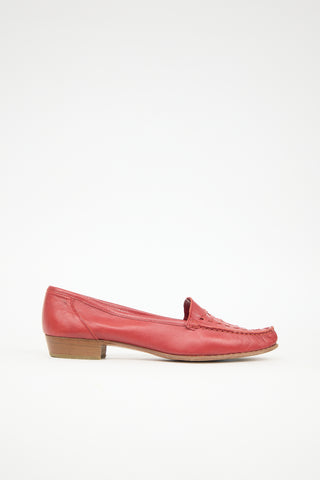 Bally Leather Woven Loafer