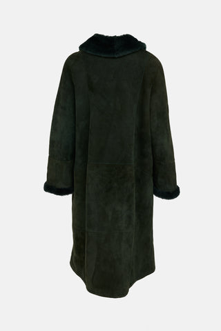 Bally Suede Shearling Coat