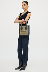 BalmainB-Army Canvas 24 Shopper Tote Bag