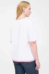 Balmain X Barbie Ringer Logo T-Shirt