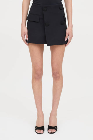 Balmain Button Wrap Skort