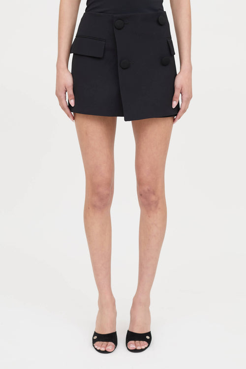 Balmain Button Wrap Skort