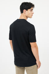 Balmain Black Cotton Logo T-Shirt