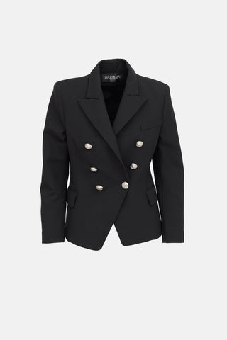 Wool Double Breasted Blazer