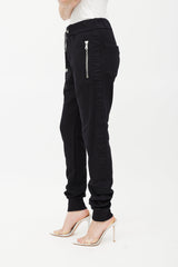 Balmain Black Embossed Logo Jogger