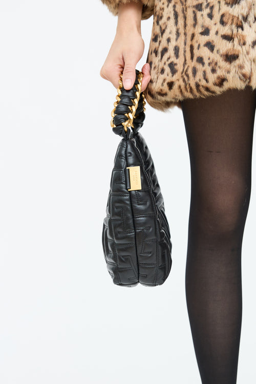 Balmain Pillow Quilted Leather Shoulder Bag