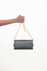Balmain Black Leather B-Buzz 23 Bag