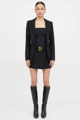 Balmain Buckle Wrap Skirt