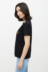 Balmain Black & Gold Logo T-Shirt