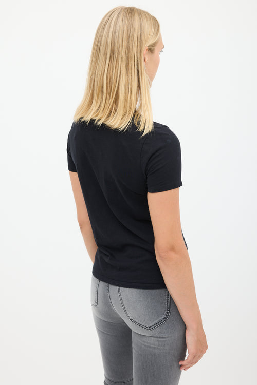 Balmain Black & Gold Logo T-Shirt