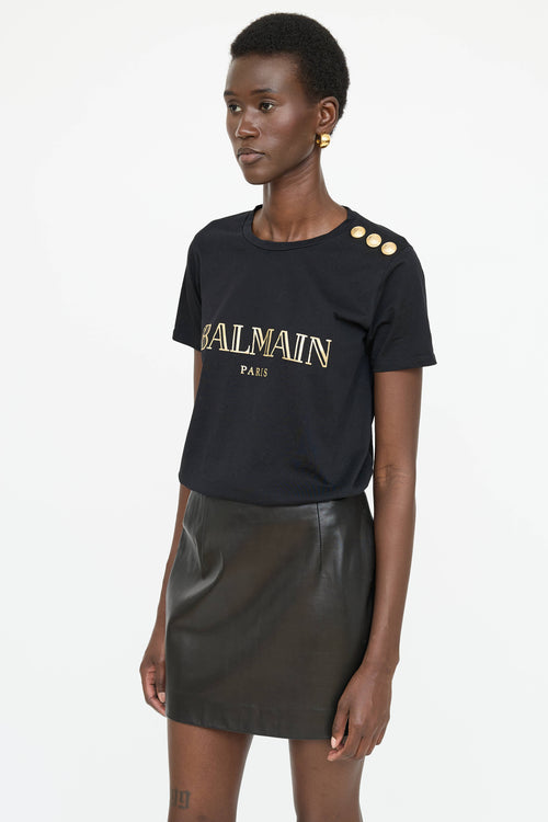 Balmain Cotton Logo T-Shirt
