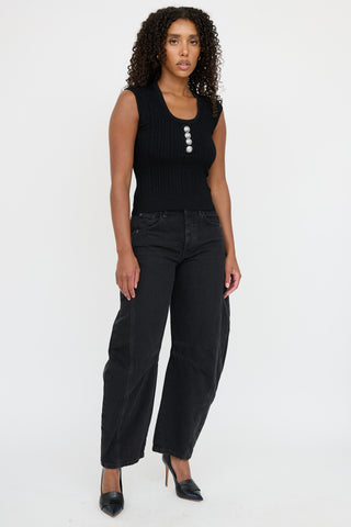 Balmain Knit Button Top