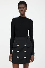 Balmain Knit Open Back Bodysuit