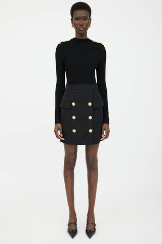 Balmain Knit Open Back Bodysuit