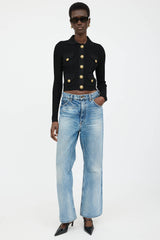 Balmain Knit Rib Cardigan