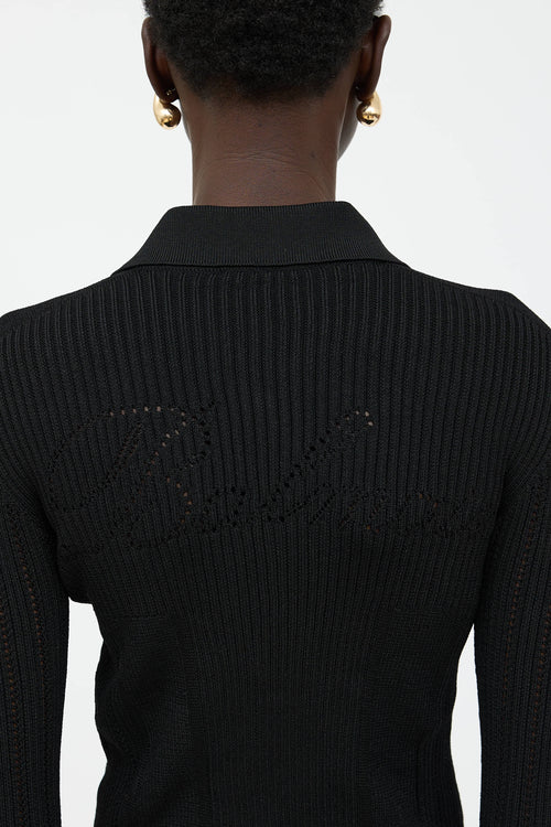 Balmain Knit Rib Cardigan