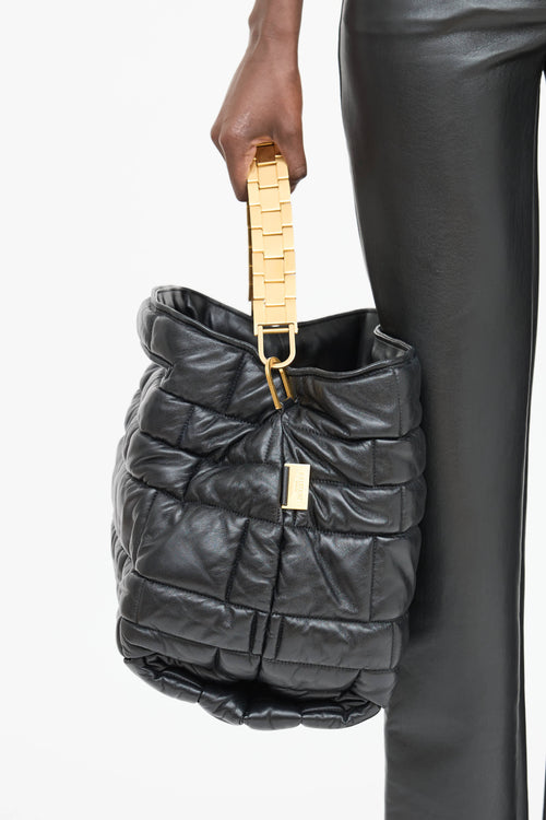 Balmain Quilted Leather Fortune Bag