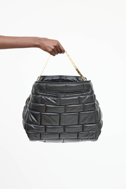 Balmain Quilted Leather Fortune Bag