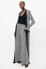 Balmain Black & White Houndstooth Knit Co-Ord Set
