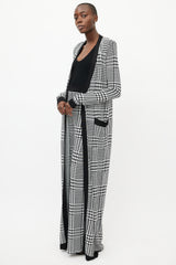 Balmain Black & White Houndstooth Knit Co-Ord Set