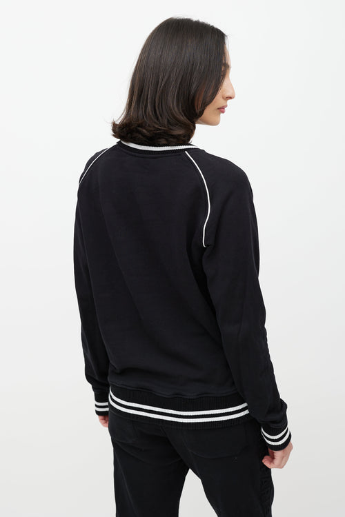 Balmain Black & White Logo Sweatshirt