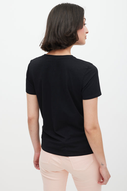 Balmain Black & White Logo T-Shirt