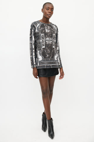 Balmain Black & White Marble Top