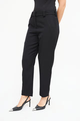Balmain Black Wool Centre Seam Trouser
