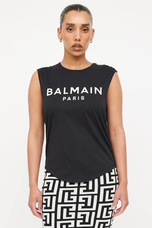 Balmain Button Logo Tank