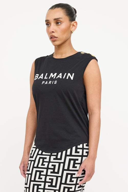 Balmain Button Logo Tank