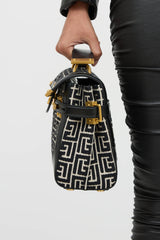 Balmain B-Buzz 23 Woven Logo Bag