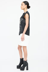 Balmain Graphic Cotton Tank