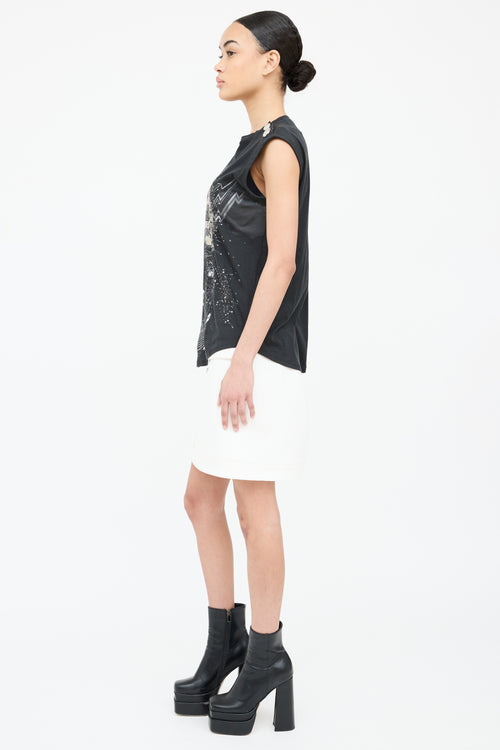 Balmain Graphic Cotton Tank