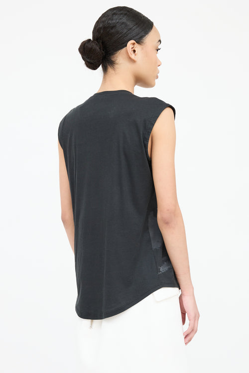 Balmain Graphic Cotton Tank