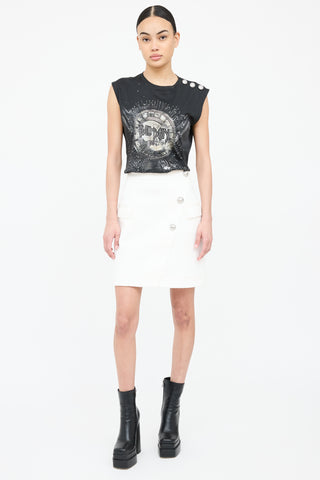 Balmain Graphic Cotton Tank