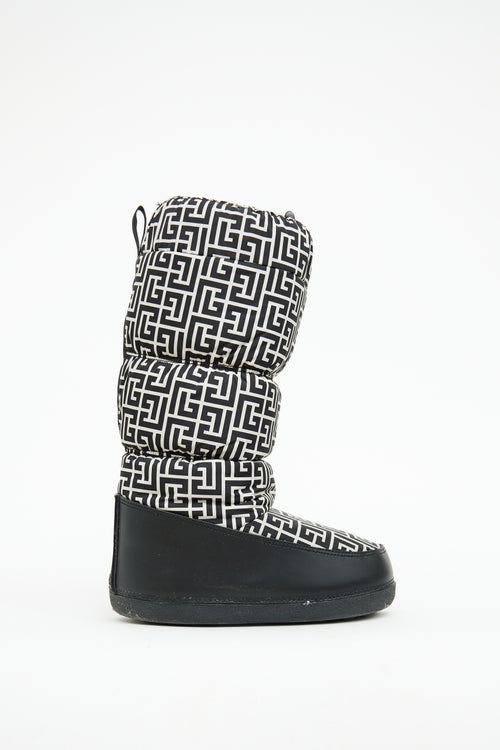 Balmain Black & White Mono After Ski Boot