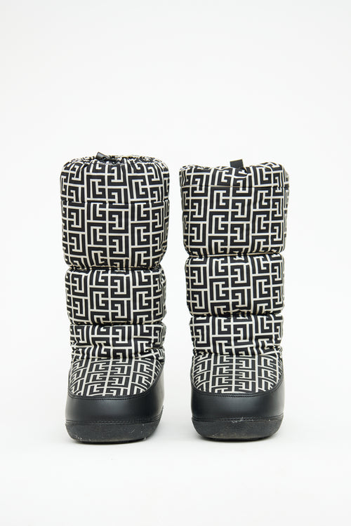 Balmain Black & White Mono After Ski Boot