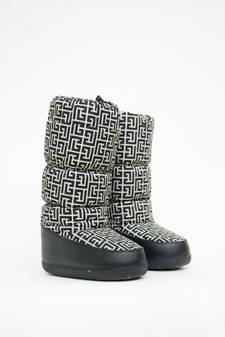 Balmain Black & White Mono After Ski Boot