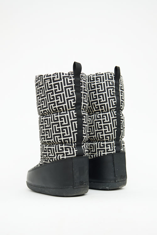 Balmain Black & White Mono After Ski Boot