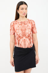 Balmain Burnout Graphic T-Shirt