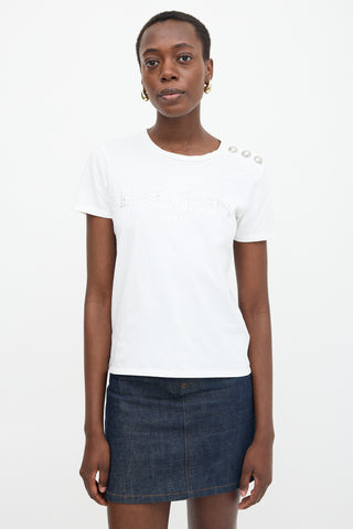 Balmain Button Logo T-Shirt