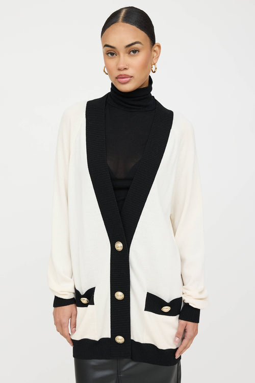 Balmain Knit Logo Cardigan