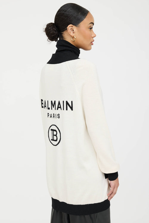 Balmain Knit Logo Cardigan