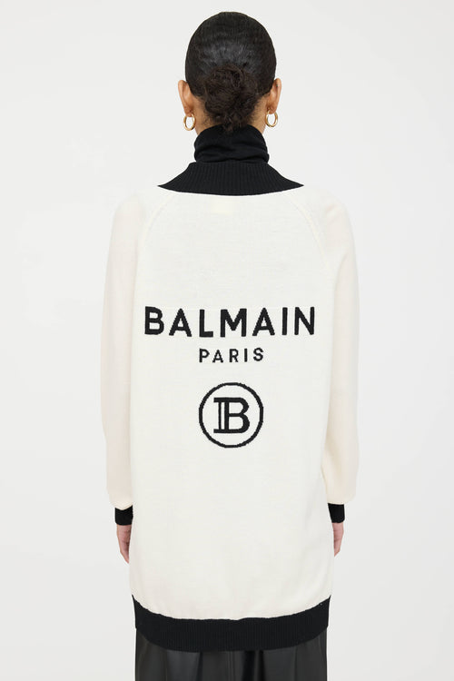 Balmain Knit Logo Cardigan