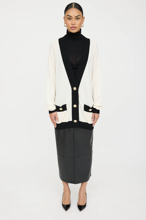 Balmain Knit Logo Cardigan